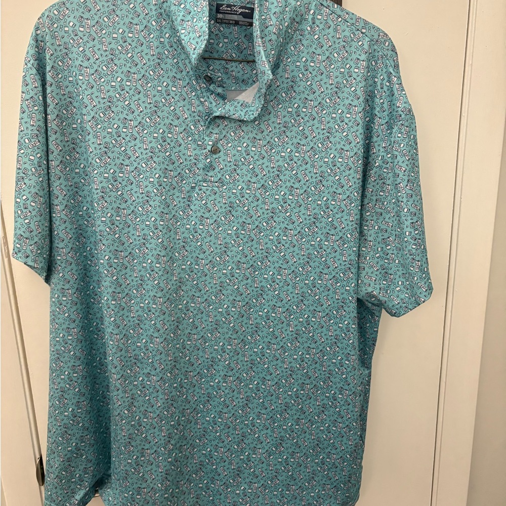 Ben Hogan assorted Patterned golf Polo Shirts (lot of 3)